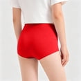 thumbnail image 3 of zbxnLI Cotton Underwear for Womens Seamless Midi Waist Boxer Briefs Comfy Breathable Stretchy Ladies Boyshorts, 3 of 6