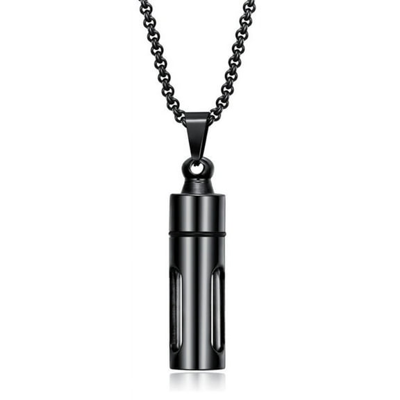 Clear Tube Perfume Bottle Necklace Diffuser Necklace Pendant Perfume Necklace Cylinde Tube for Memorial Jewelry Gift