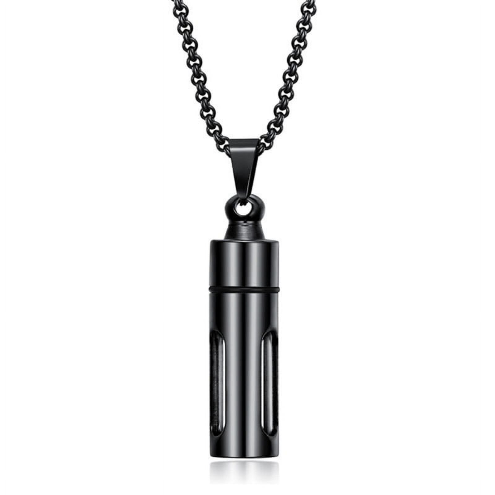 ZPAQI Clear Tube Vial Pendant Perfume Bottle Necklace Keepsake Memorial Jewelry