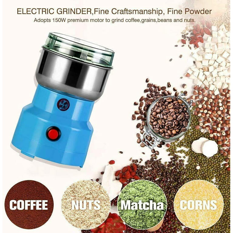 Salter Electric Coffee Bean Spice Nut Grinder Spices 200W Stainless Steel  View 5054061091274