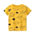 thumbnail image 2 of WOLLED Toddler Kids Boys Cartoon T-Shirts Baby Short Sleeve Tees Shirt Tops Crew Neck Cotton Shirts Blouse for 1-9 Years Old, 2 of 9