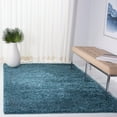 thumbnail image 3 of SAFAVIEH Venus Elijah Solid Plush Shag Area Rug, Blue, 6' x 9', 3 of 9