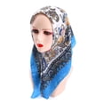 thumbnail image 3 of Baberdicy Silk Scarf for Women Hair Scarfs Wrap Scarf for Islam Lady Print Muslim Neck Neckerchief Head Bandanas Women Travel Wrap Cashew Folk Custom Hair Shawl Scarf Vintage Women Silk Scarves, 3 of 3