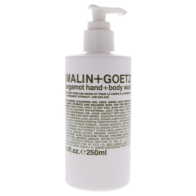 Gel de baño Malin + Goetz Jabón líquido para manos y cuerpo de bergamota 8.5 oz