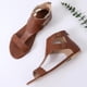 thumbnail image 5 of Sandalias de playa con boca de pescado Sandalias planas Sandalias de mujer con cremallera trasera de metal Wmkox8yii nm4026, 5 of 9