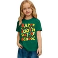 thumbnail image 2 of Las niñas camiseta de manga corta - de vuelta a la escuela Casual de alta calidad camiseta de algodón suave, tamaños de 2-13 años, 14 colores, lindo diseño de 100 días de impresión gráfica, 2 of 4