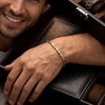 thumbnail image 5 of Pompeii Men's Seed with Mariner Link 14k Gold (24gram) or Platinum (39gram) 4mm Bracelet, 5 of 5
