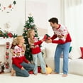 thumbnail image 4 of Christmas Family Matching Sweater Sets, Knitted Sweater Thickened Plush Warm Style, Long Sleeved Pajamas Set, Xmas Festival Pjs, Christmas Theme Pajamas, 4 of 7