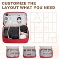 thumbnail image 5 of Uxcell Travel Cable Organizer Bag, Portable Camera Case Electronic Organizer Pouch Digital Storage Carrying Case Burgundy, 5 of 7