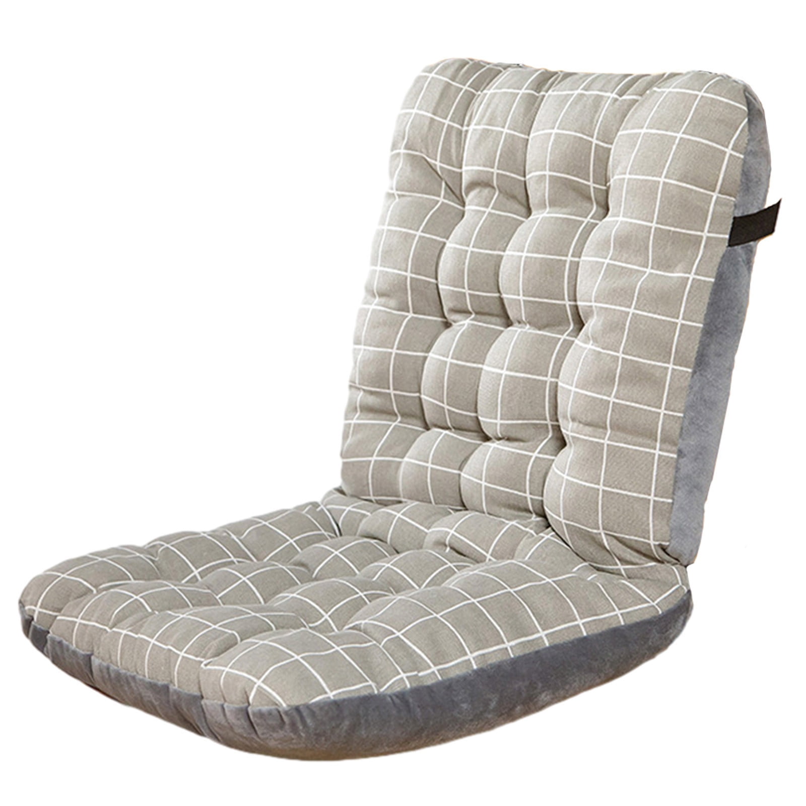Sahpxhe Rocking Seat Cushion with Ties, Soft High Back Chair Cushion for Patio Furniture,Office 17.55X22.23X13.65 Inch Gray