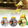thumbnail image 2 of Acahhotxx Soccer Medals, Gold/Silver/Bronze Award Medals Soccer Medals for Kid and Adult Metal Prizes Awards for Awards Sports Competitions Event, 2 of 3