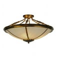 thumbnail image 5 of Meyda Tiffany 201781 Commerce 4 Light 31" Wide Semi-Flush Bowl Ceiling Fixture - Bronze, 5 of 7