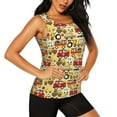thumbnail image 2 of Gukieu Vehicles Print Women's Quick-drying Fitness Vest, Round Neck Sleeveless Fitness T-shirt, Suitable for Yoga, Sports-X-Large, 2 of 7