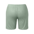 thumbnail image 5 of Women's Summer Shorts Drawstring Color Waist Comfy Solid Elastic Pants Casual Pants Loose High Waisted Short with Pockets XS-3XL, 5 of 5
