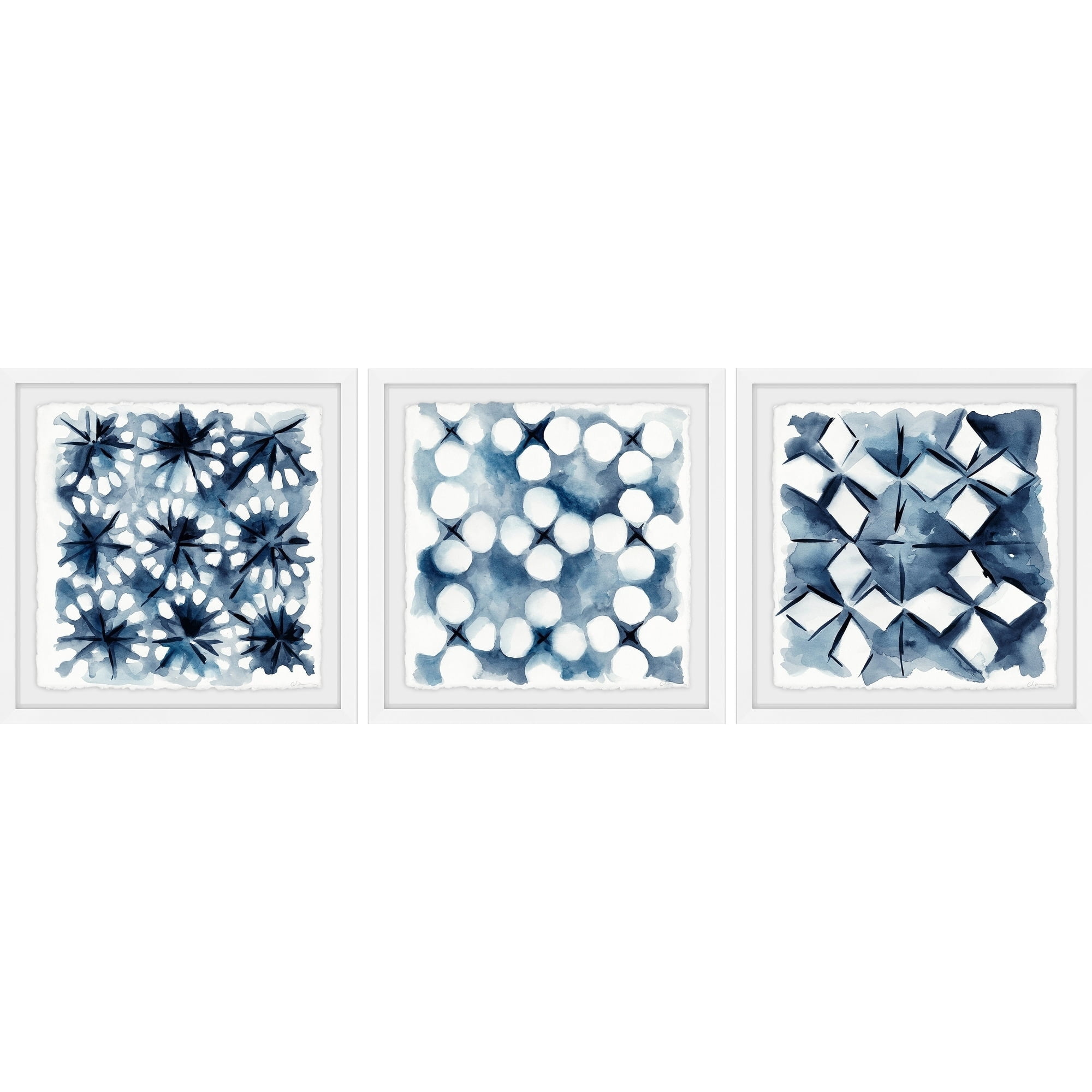 Marmont Hill Indigo Study VIII Triptych