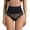 Black, variant on Women's Tummy Control Shapewear Thong Body Shaper High Waisted Tight Sheer Shapewear Spandex Sexy Underwear Black X-Small
