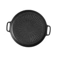 thumbnail image 4 of TISHITA Korean BBQ Pan Barbecue Grill Portable Teppanyaki Pan Outdoor Grilling Pan Non Stick for Indoor Outdoor Kitchen Camping Meats 32CM, 4 of 8