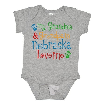 

Inktastic Nebraska Grandma Loves Me Gift Baby Boy or Baby Girl Bodysuit