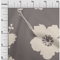 thumbnail image 2 of oneOone Cotton Flex Gray Fabric Floral Sunflower Silhouette Sewing Material Print Fabric By The Yard 40 Inch Wide, 2 of 4