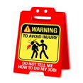thumbnail image 5 of Dserhfy Red Acrylic Desk Caution Sign Heavy Duty Prank Desktop Warning Sign Home Office Desk Mini Table Sign Decoration Ornament Co-worker Gag Gift, 5 of 7