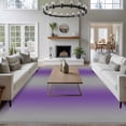 thumbnail image 3 of 6'x9' Area Rugs, Purple Ombre Indoor Outdoor Area Rug for Living Room Bedroom, Grey Modern Art Farmhouse Washable Bathroom Rugs Kitchen Floor Carpet Mats Home Decor Aesthetic, 3 of 8