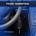thumbnail image 1 of Llave de control remoto de coche de 3 botones, chip ID48 de 433 Mhz para Seat Skoda 1k0959753G, 1 of 8