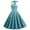 Sky Blue, variant on Style Retro Plaid Temperament Thin Boat Neckline High Waist Elastic Halterneck Tie Mid Length Hem Dress Women Dresses Casual Fall Dresses for Women Casual Summer Drawstring Waist Dress Sunday Dress