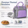 thumbnail image 5 of Insulated Lunch Bag for Women, Large 12L Reusable Cooler Lunch Box for Work, Office, Picnic, Leakproof Tote with Shoulder Strap, 5 of 10