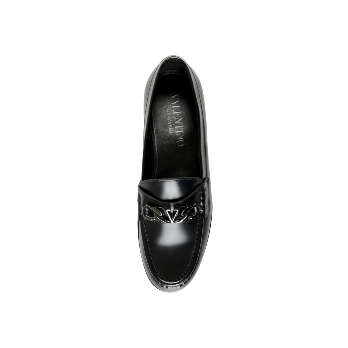 Valentino Garavani Refined Leather Loafers With Signature  display picture 3