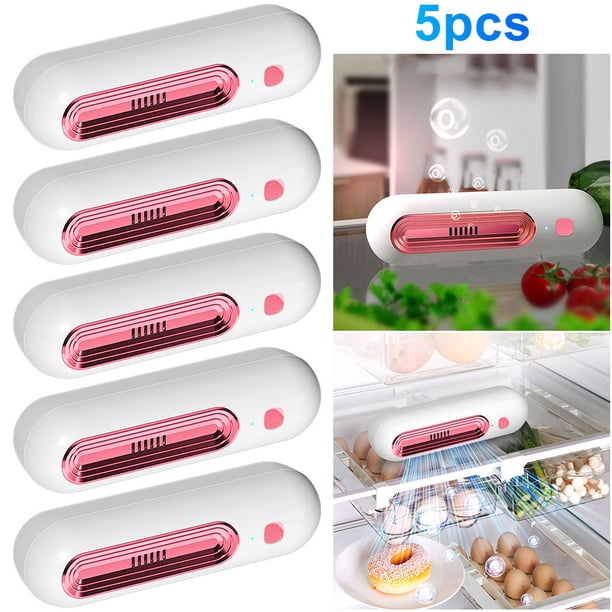 Purificador Aire O3 para Eliminar Humo Desodorante Refrigerador Armario Coche (rosa) Rojo