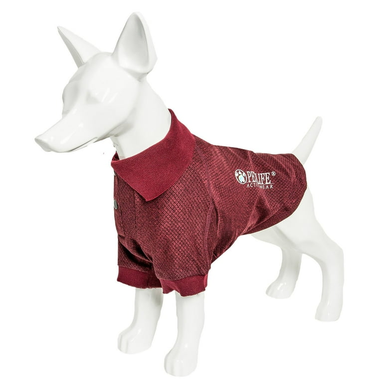 Pet Life Active Relax Stretch Fur Flexed Grey Polo Dog T-Shirt Pet Life Active Relax Stretch Fur Flexed Grey Polo Dog T-Shirt