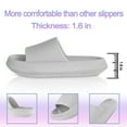 thumbnail image 4 of Homieway Gray Sandals for Women and Men,Non-Slip Bathroom Shower Sandals,Soft and Thick Sole Cloud Slippers, 4 of 8