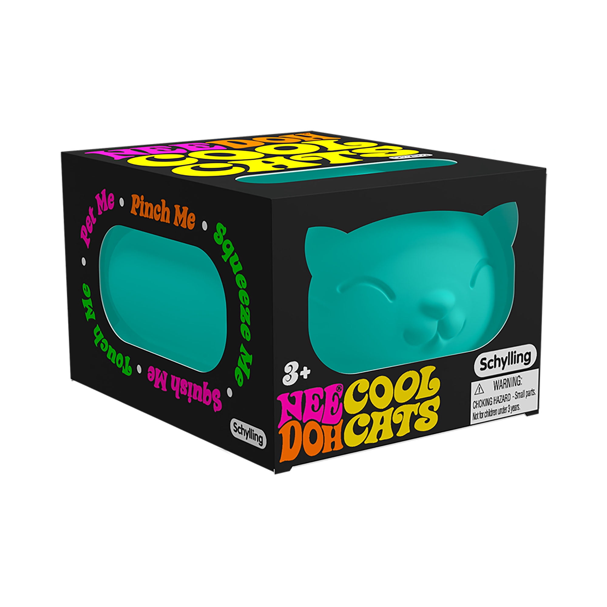 Nee Doh Cool Cats Squishy Fidget Ball, Novelty Toy, Multiple Colors, Children Ages 3+
