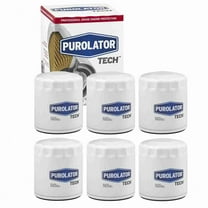 6 pc Purolator TECH TL10028 Engine Oil Filters for 0-451-102-001 041-8988 1374 155A 2-866-477 51317 51339 51374 573 6438162 6439109 650352 85317 85374 92317 92374 AL966B CF966 CN-966 DL4492 F-28
