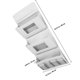 thumbnail image 4 of GOOHOCHY Bolsa de almacenamiento colgante, organizador trasero para puerta, organizador de pared, bolsillo para artículos diversos, organizador de puerta para dormitorio, sala de estar, 4 of 8
