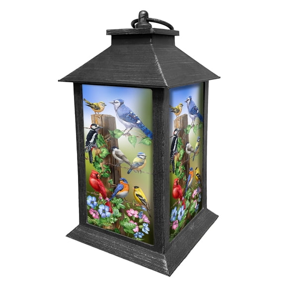 Briarwood Lane Spring Lantern 13.5" x 5.5" x 5.5" Country Birds For Spring Lantern