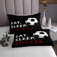 thumbnail image 3 of Erosebridal Rugby Print Coverlet Set King,Ball Gamer Bedding Set,Football Bedroom Decor,Ultra Soft,3 Pieces, 3 of 5