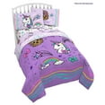 thumbnail image 1 of Jojo Siwa Sparkle Shine Twin/Full Reversible Comforter, 100% Polyester, Purple, 1 of 3