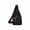 Black, variant on Sling Bag for Men Women, Crossbody Chest Bag, Multi Pocket Nylon Backpack, Lightweight Travel Daypack, Outdoor Hiking Shoulder Bag with Zippered Compartments for Work and Delivery
