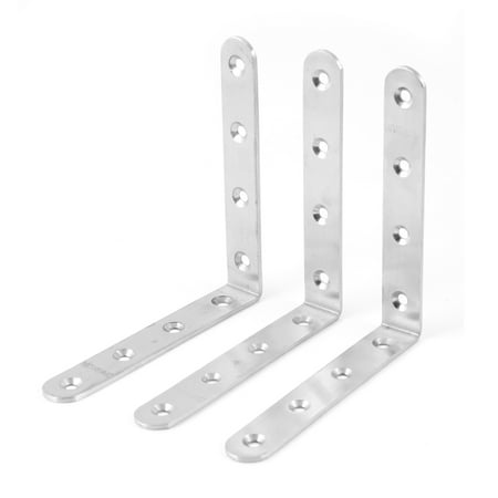 

Unique Bargains 3 Pcs 125mm x 125mm 90 Degree Shelf Support Corner Brace Angle Bracket