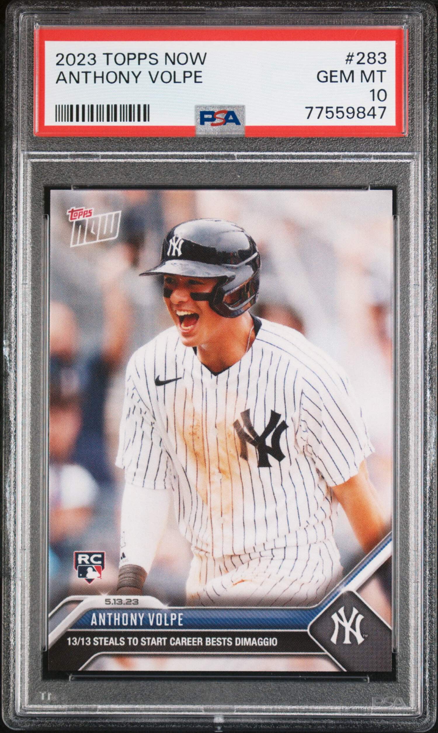 PSA10吉田正尚直筆サインカード MLB初ホームラン記念 2023 Topps now