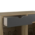 thumbnail image 5 of Novogratz Concord Turntable Stand with Drawers, Natural/Black, 5 of 12
