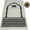 Grey, variant on Modefa Turkish Prayer Rug | Plush Velvet Janamaz Sajadah | Standard Adult Size | Free CAR Hanger | Royal Mihrab Kaba - Red
