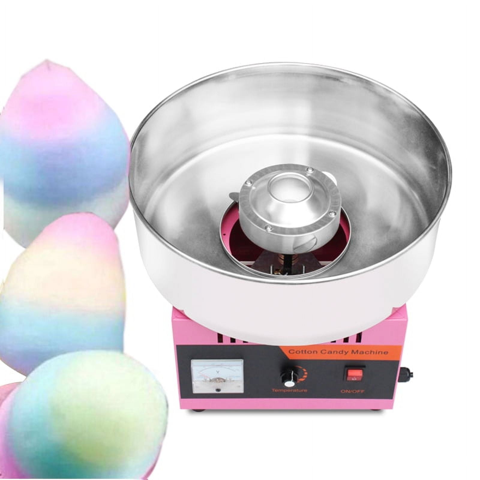 Commercial Cotton Candy Machine  110V  1000W Electric Cotton Candy Floss Maker with Stainless Steel Bowl  Candy Floss Machine for Kids  Pink