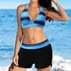 thumbnail image 4 of Trajes de baño de bikini de dos piezas con tiras en la espalda con estampado conservador para mujer Fridja  nalpqowj55736, 4 of 7