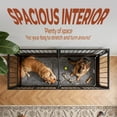 thumbnail image 4 of Naipo 77.36 inch Double Dog Crate Furniture,Indoor Heavy Duty Dog Kennel with 2 Removable Tray for 2 Large Dogs, Brown, 4 of 11