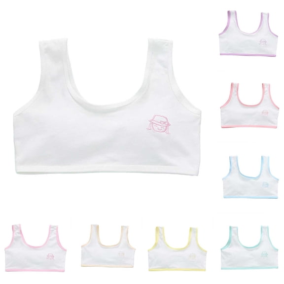 Miaoju Sports Bras for Girls Wireless Padded Bralette Women's Seamless Bras Comfy Cami Ribbed Bra Pack Yoga Sleep