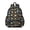 Excavator and Ship Black Pattern, variant on Excavator and Star Black Pattern Cute School Backpack with Padded Back and Adjustable Shoulder Straps 13.4"x11"x4.7"