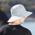 thumbnail image 6 of Dyfzdhu Bucket Hats Mens Outdoor Sun Protection Mesh Breathable Fisherman Cap Foldable Bucket Hat, 6 of 7