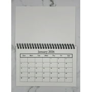 2026 Blank Calendar - 4" x 6" LOT of 10 - DECORATE, STAMP, DESIGN YOUR WAY